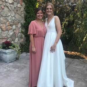 Mumu maxi dress, rustic mauve, sophia wrap